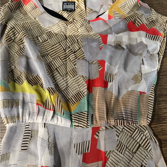 Colorful Geometric Pattern Dress - Picture 5 of 7